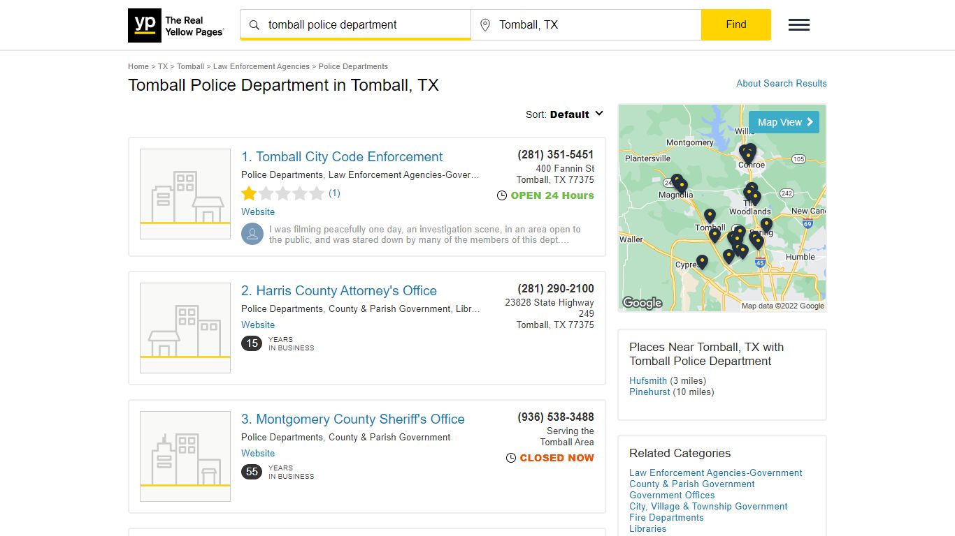 Tomball Police Department in Tomball, TX - yellowpages.com