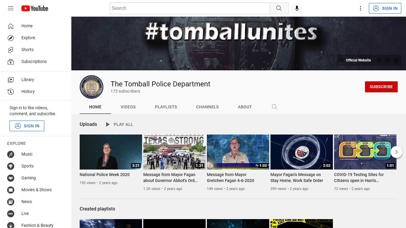 The Tomball Police Department - YouTube